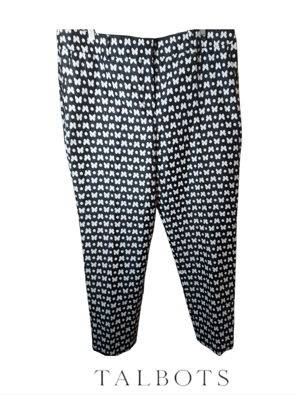 Talbots Hampshire Ankle Pant Jacquard Butterfly